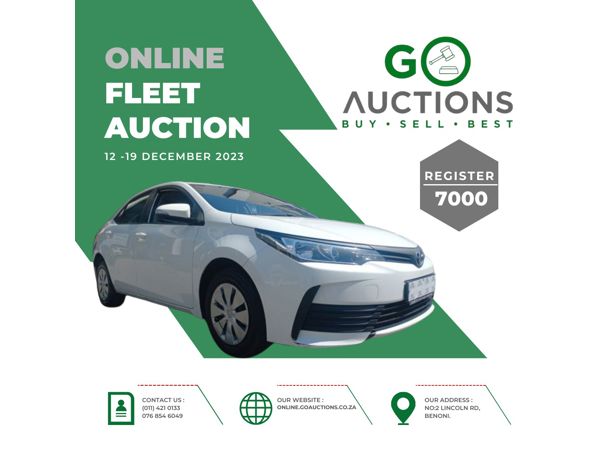 Online Fleet Auction 12 - 19 Dec 2023